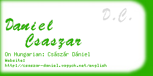 daniel csaszar business card