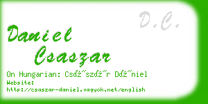 daniel csaszar business card